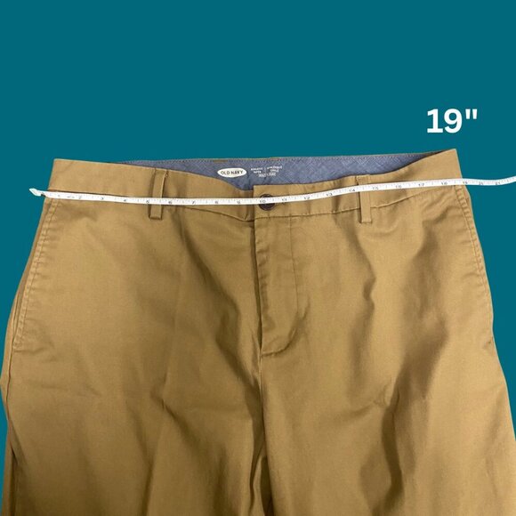 Old Navy Athletic Taper Khaki Chinos | Built-In Flex | Size 38x32 - Picture 5 of 8